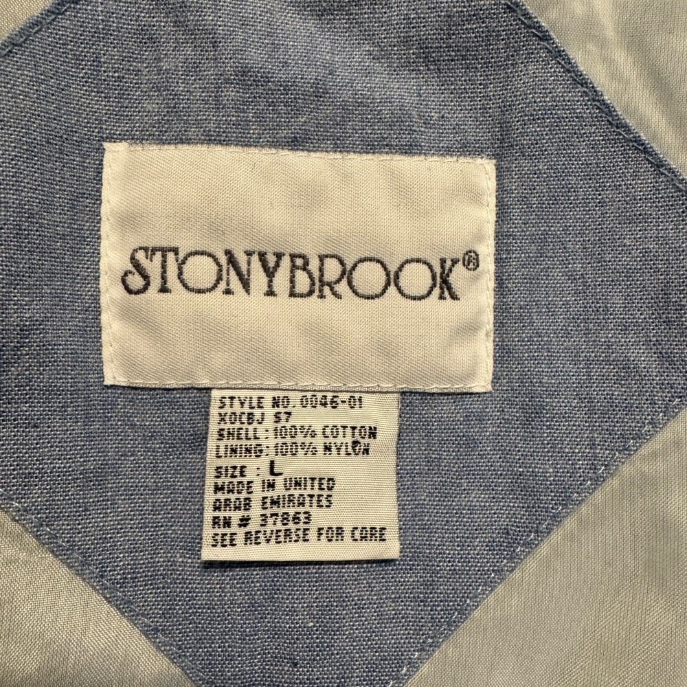 Vintage Stony Brook Floral Patchwork Denim Jacket - Picture 4 of 4